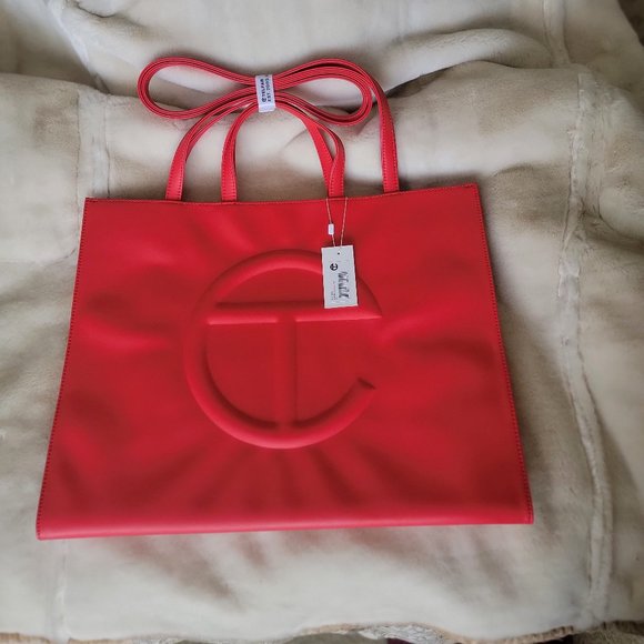 Telfar Handbags - Telfar Large Red Shopping Bag